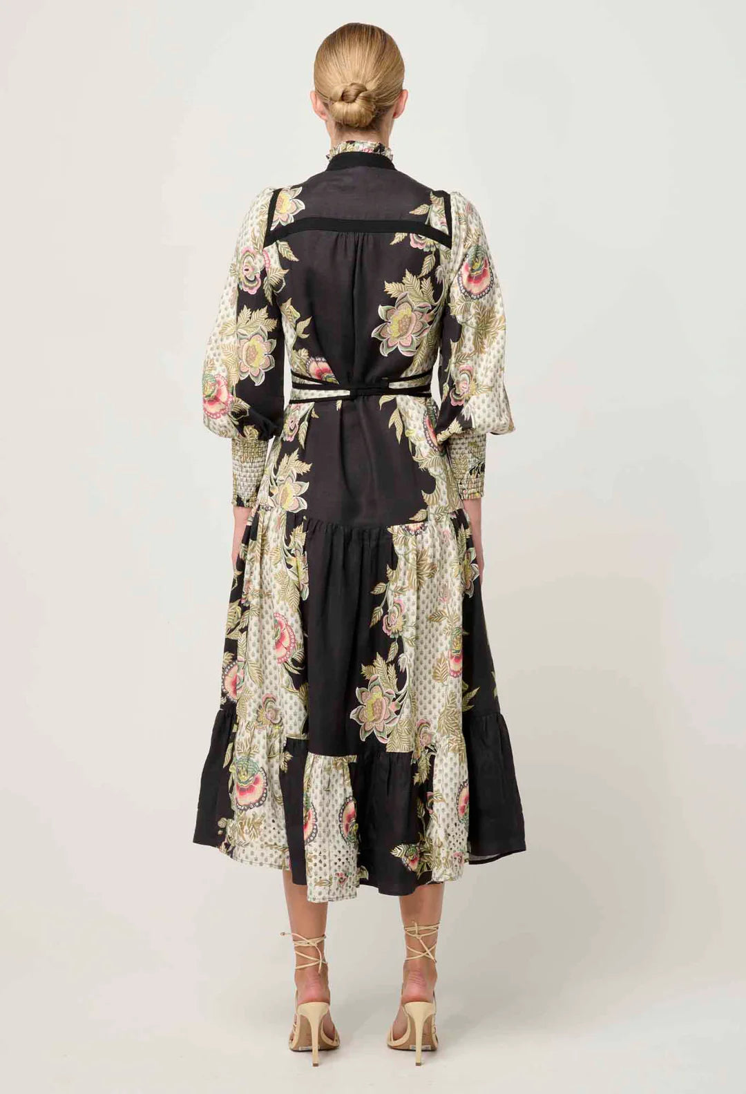 ESPADA PLACEMENT PRINT MAXI DRESS