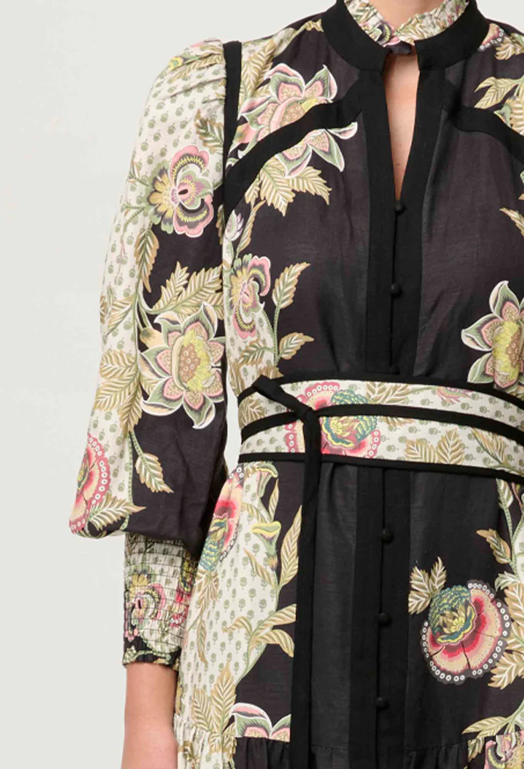 ESPADA PLACEMENT PRINT MAXI DRESS