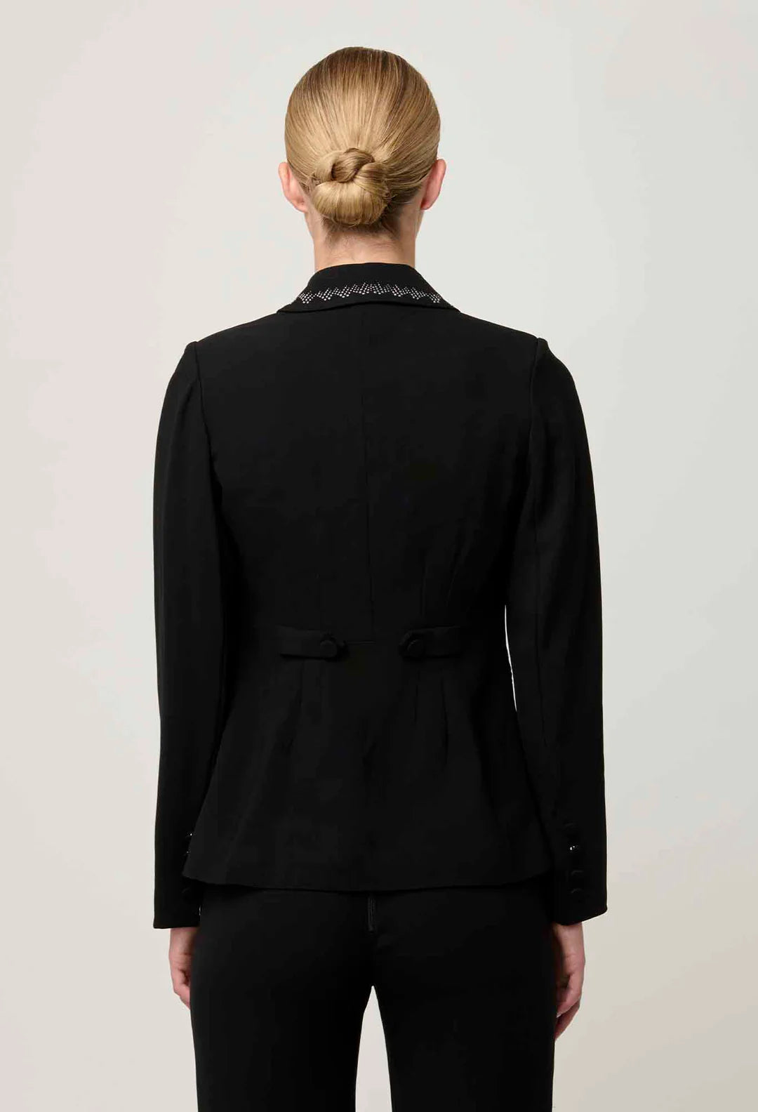 ELVIRA EMBROIDERED CREPE BLAZER