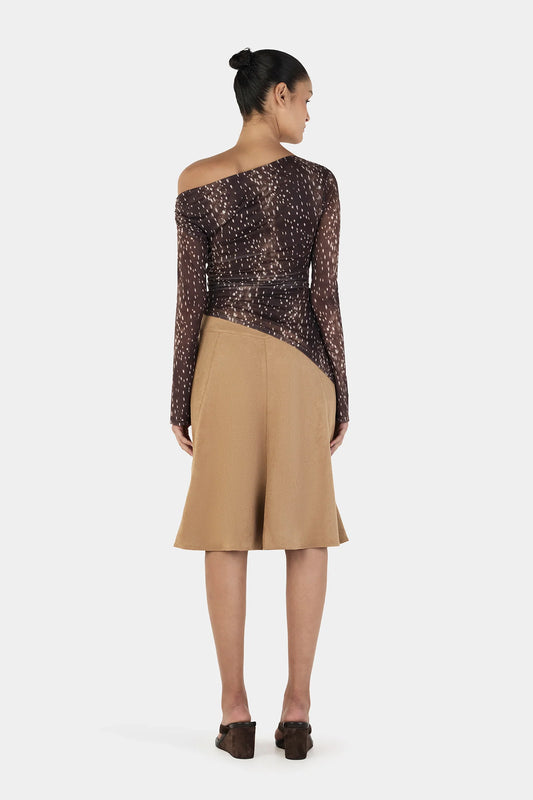 PAIGE LONG SLEEVE TOP - BAMBI