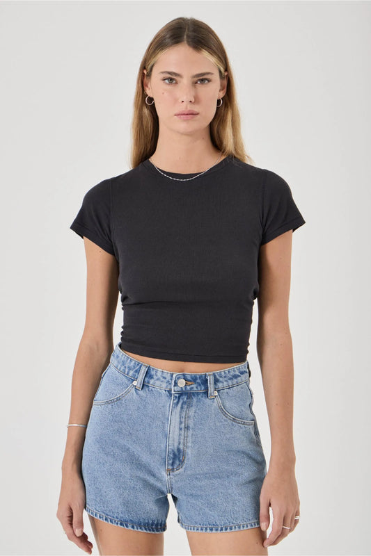 R43S17-MIRAGE SHORT JENNA -MID VINTAGE BLUE