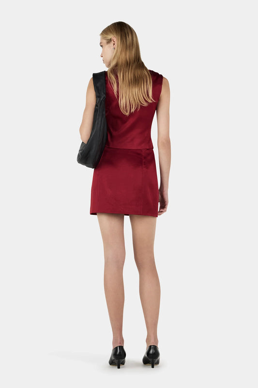 ROWENA CORSET TOP - RED