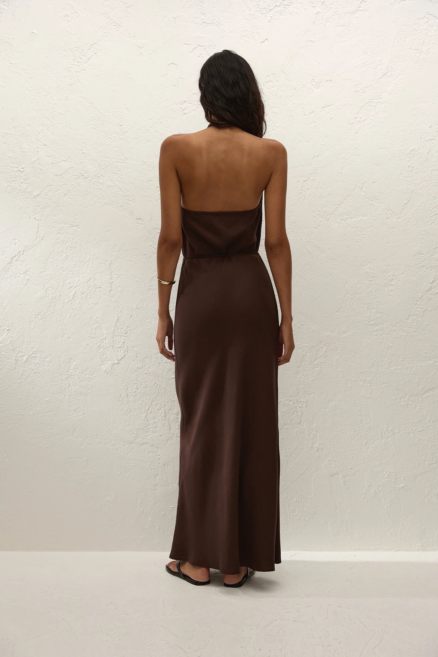 FF5192- IZARO MAXI DRESS CHOCOLATE