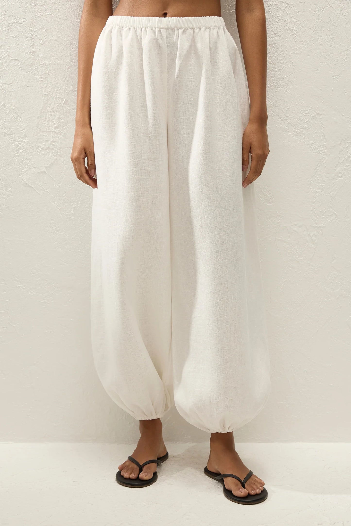 KORTEZ BALLOON PANT-WHITE
