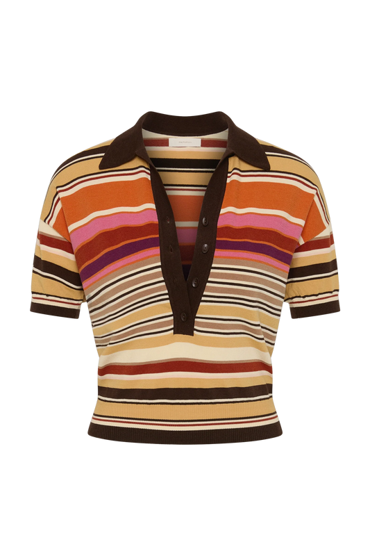 SABLE POLO SHIRT - MURANO AMBER