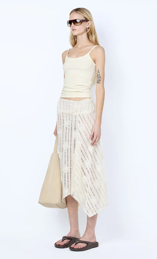 AMELIE MIDI SKIRT - IVORY