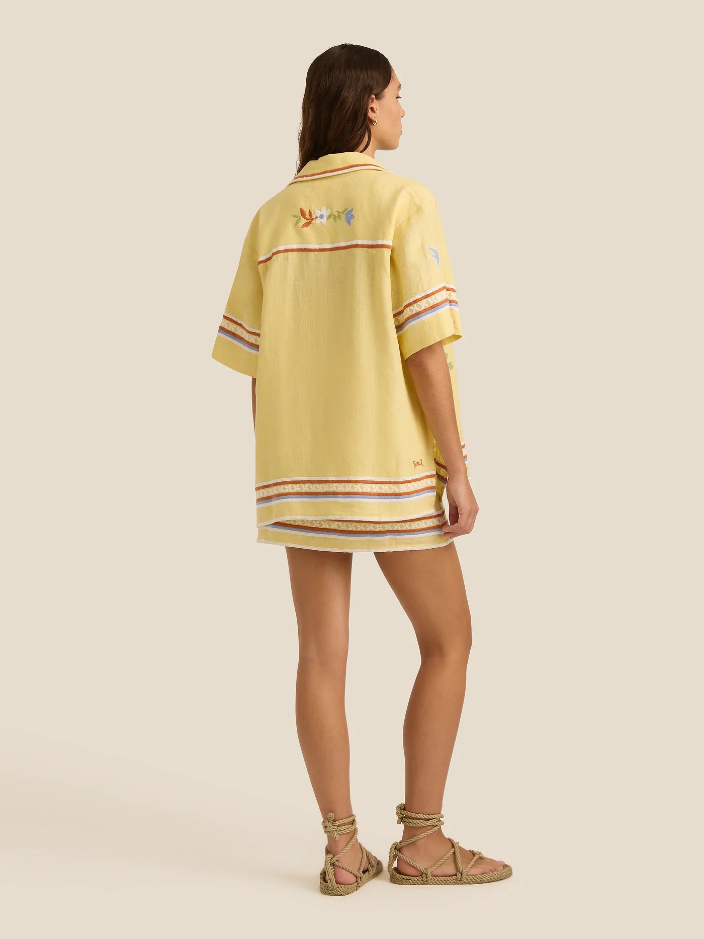 SHT-001-095 DARCY SHIRT-CHARM EMBROIDERY