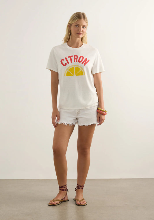 CITRON CLASSIC TEE-WHITE