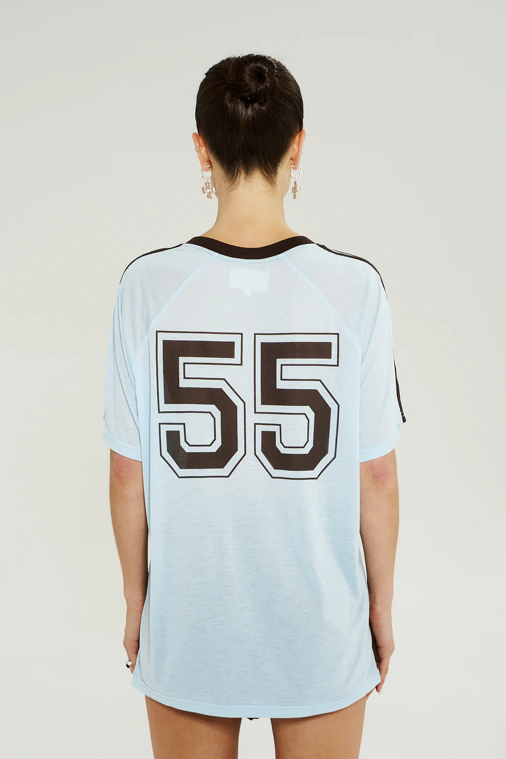 V NECK JERSEY TEE