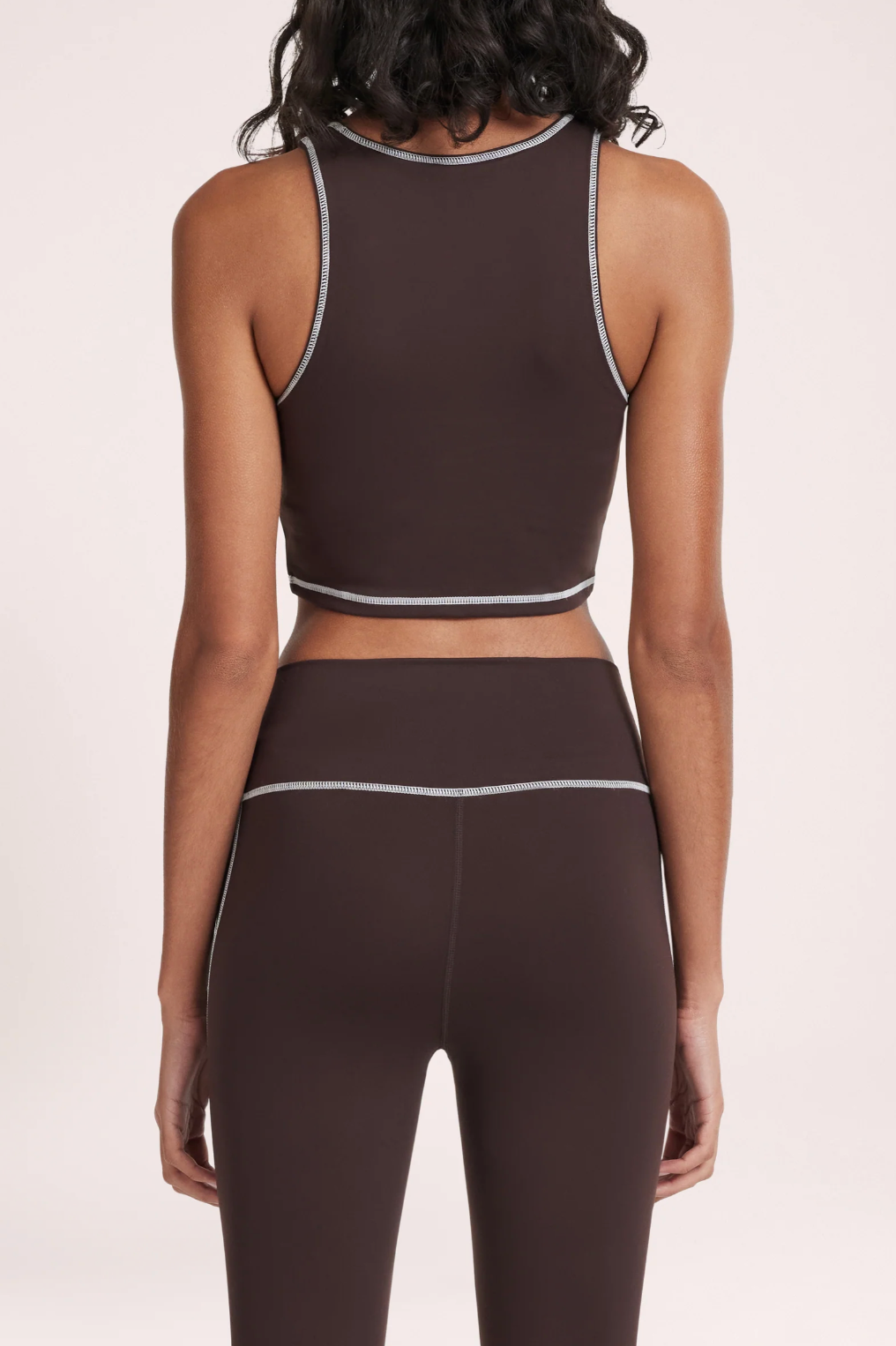 NU25963 NUDE ACTIVE HIGH NECK TOP - RAISIN