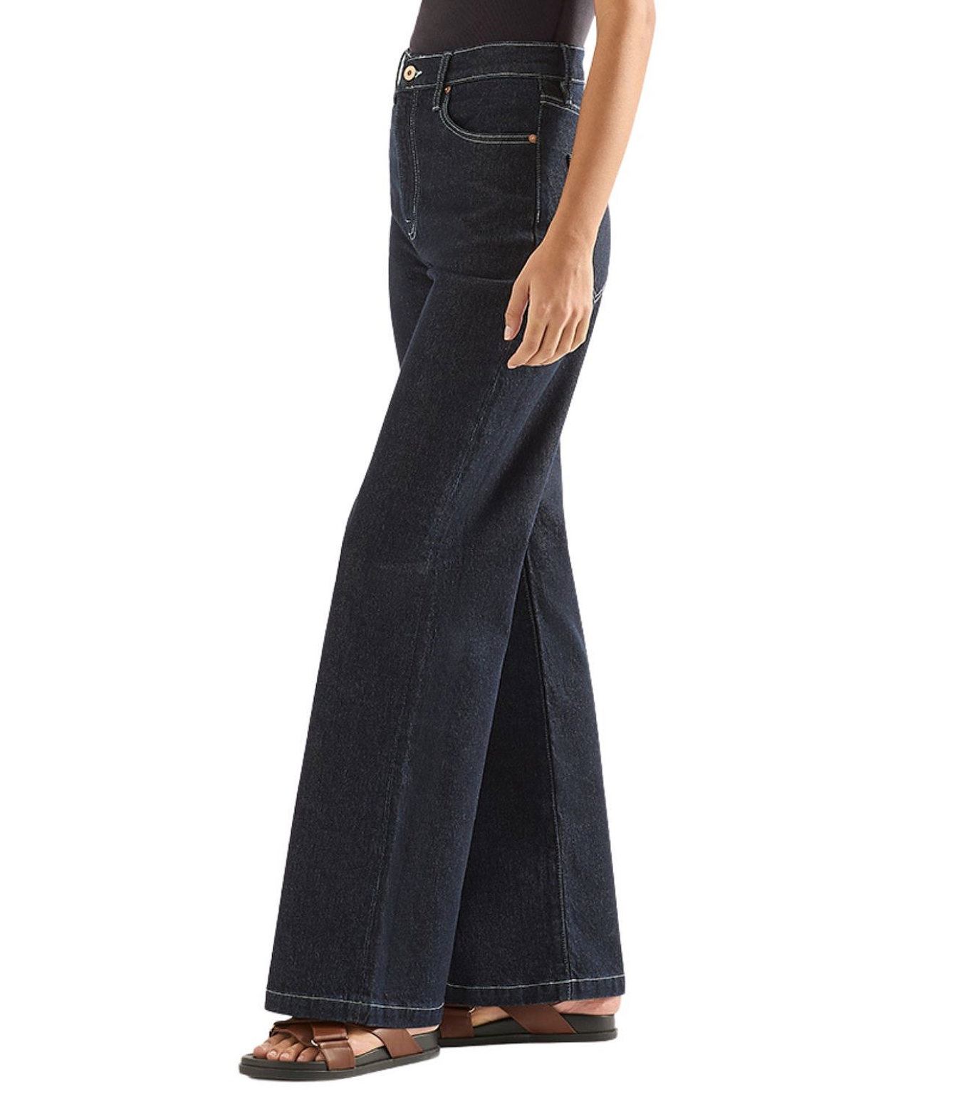 ELLIE HIGH WIDE LEG JEAN - RINSE