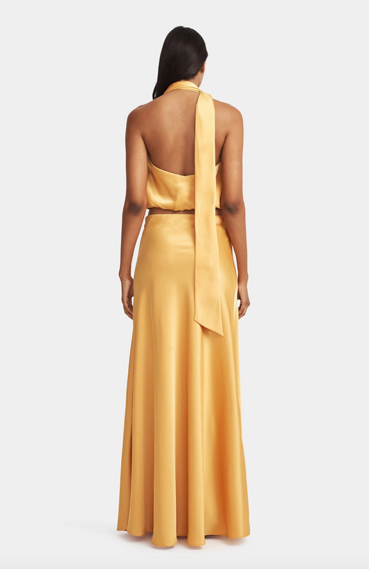 HARPER HALTER TOP - AMBER