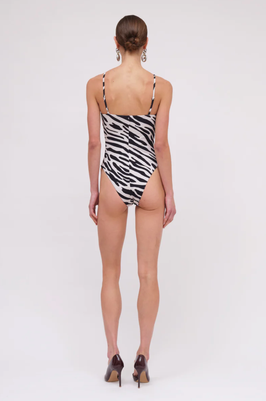 ZAMBEZI BODYSUIT - BLACK AND WHITE