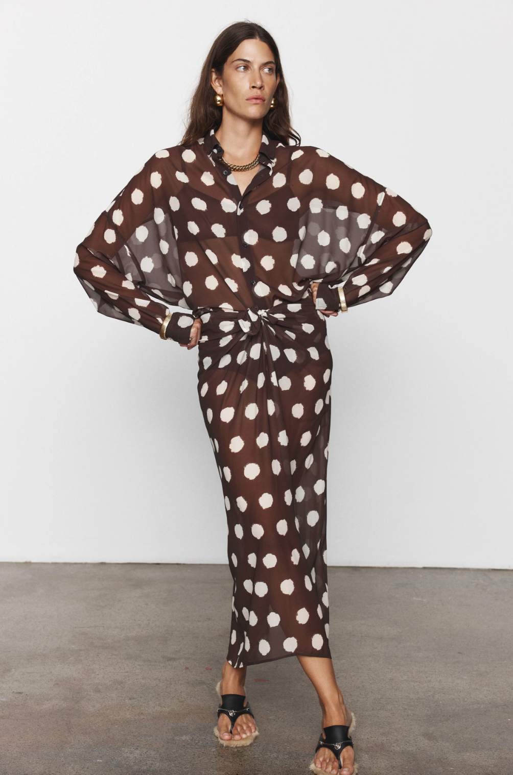 LINNEA SHIRT - BROWN