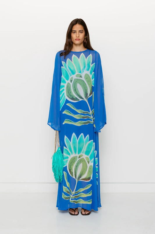 SOLSANA LONGSLEEVE DRESS-FERN