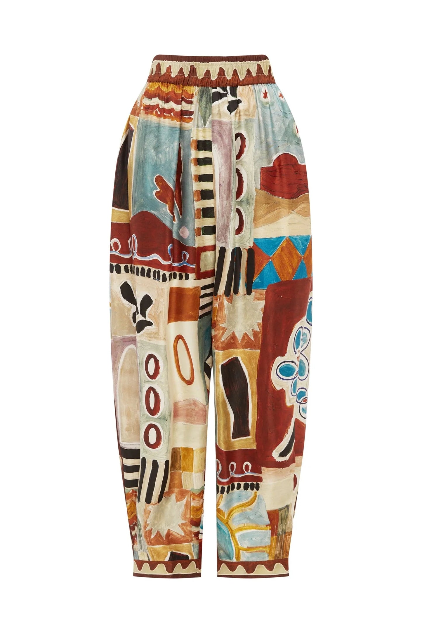 MICHELLE TAPERED SILK PANT