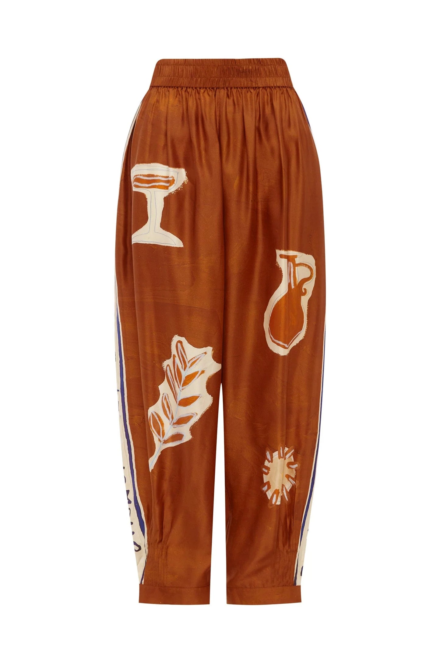 SOLEIL D'AMOUR TAPERED SILK PANT
