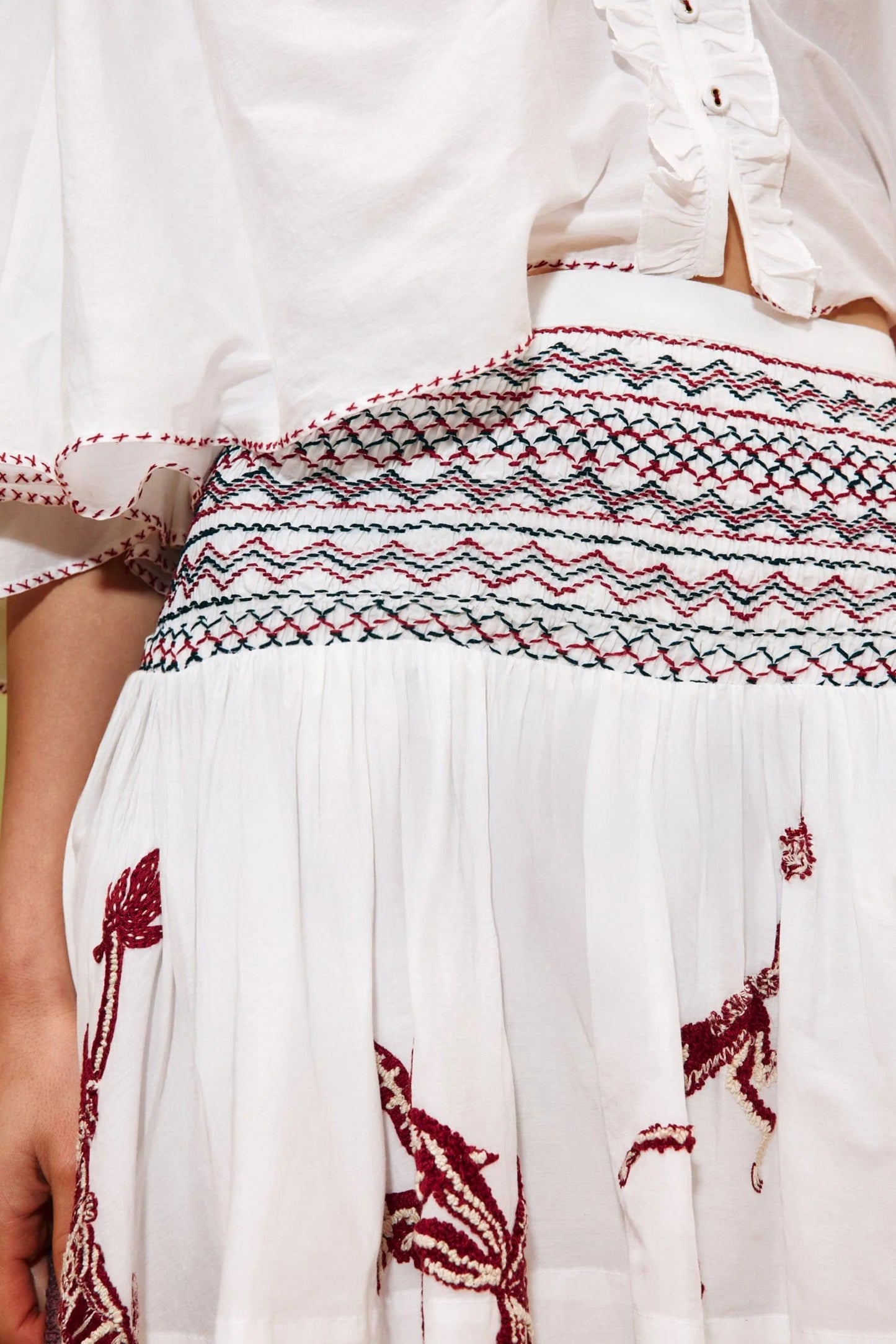 ODIE EMBROIDERED SKIRT