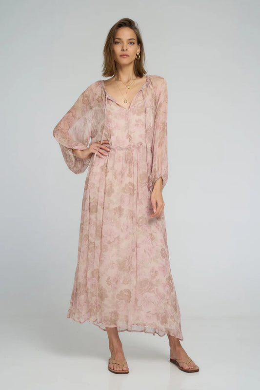 VERBENA DRESS - MONET FLORAL PRINT