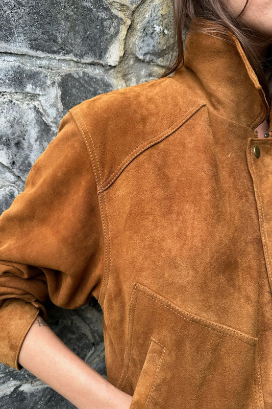 ZEPHYR SUEDE JACKET-HAVANA CUBA