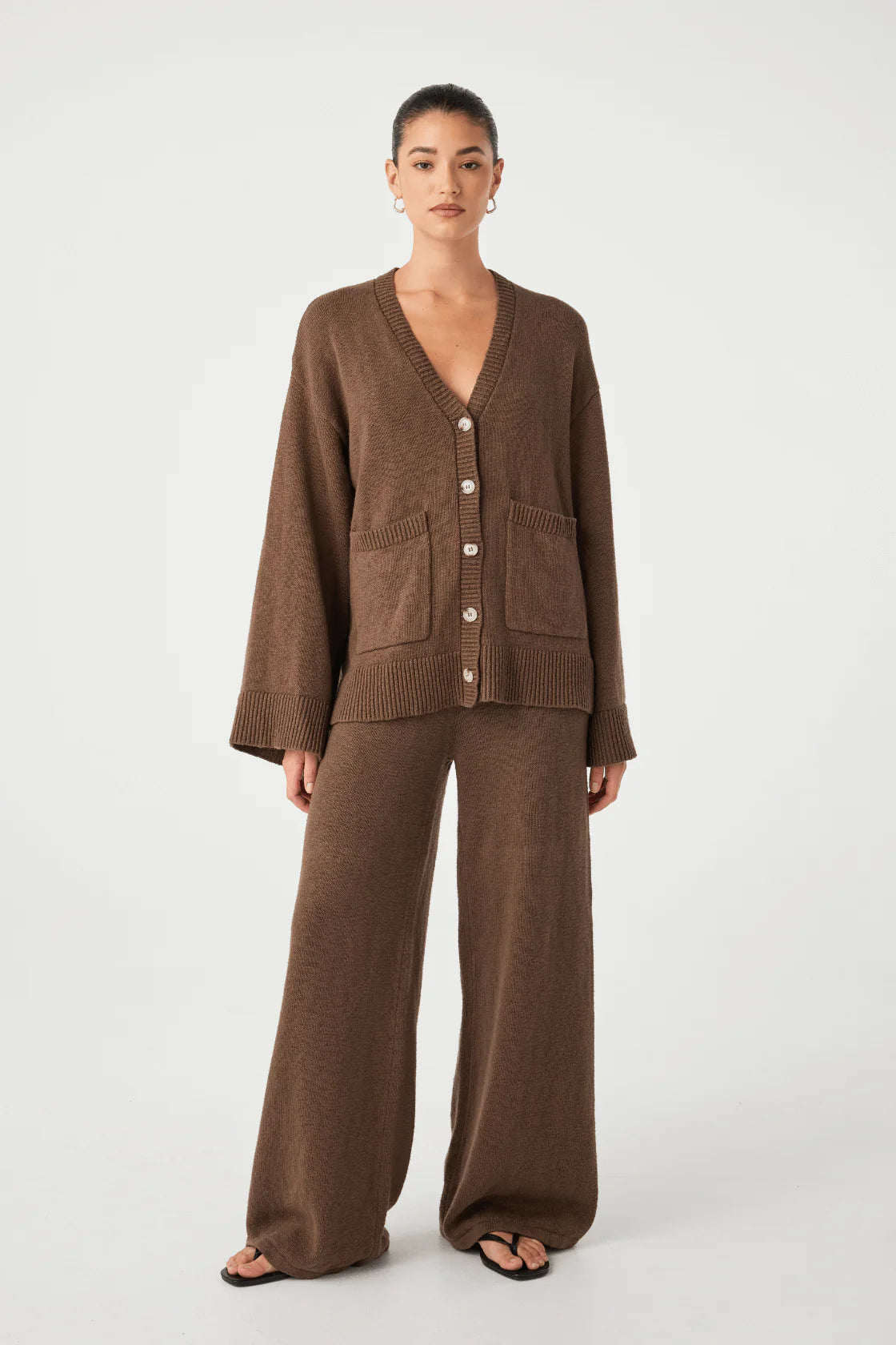 EMMET CARDIGAN - CACAO
