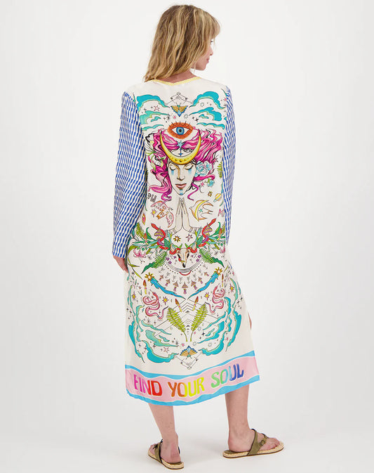 VIOLET V NECK T DRESS - ENLIGHTENMENT