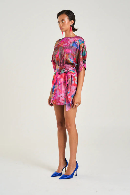 TIE FRONT DRESS - FISH TANK