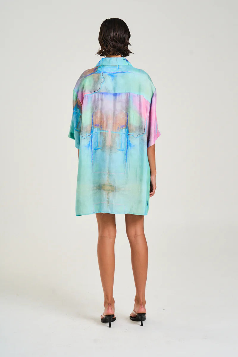 LUKA SHIRT DRESS - H2O