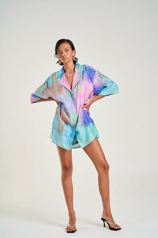 LUKA SHIRT DRESS - H2O