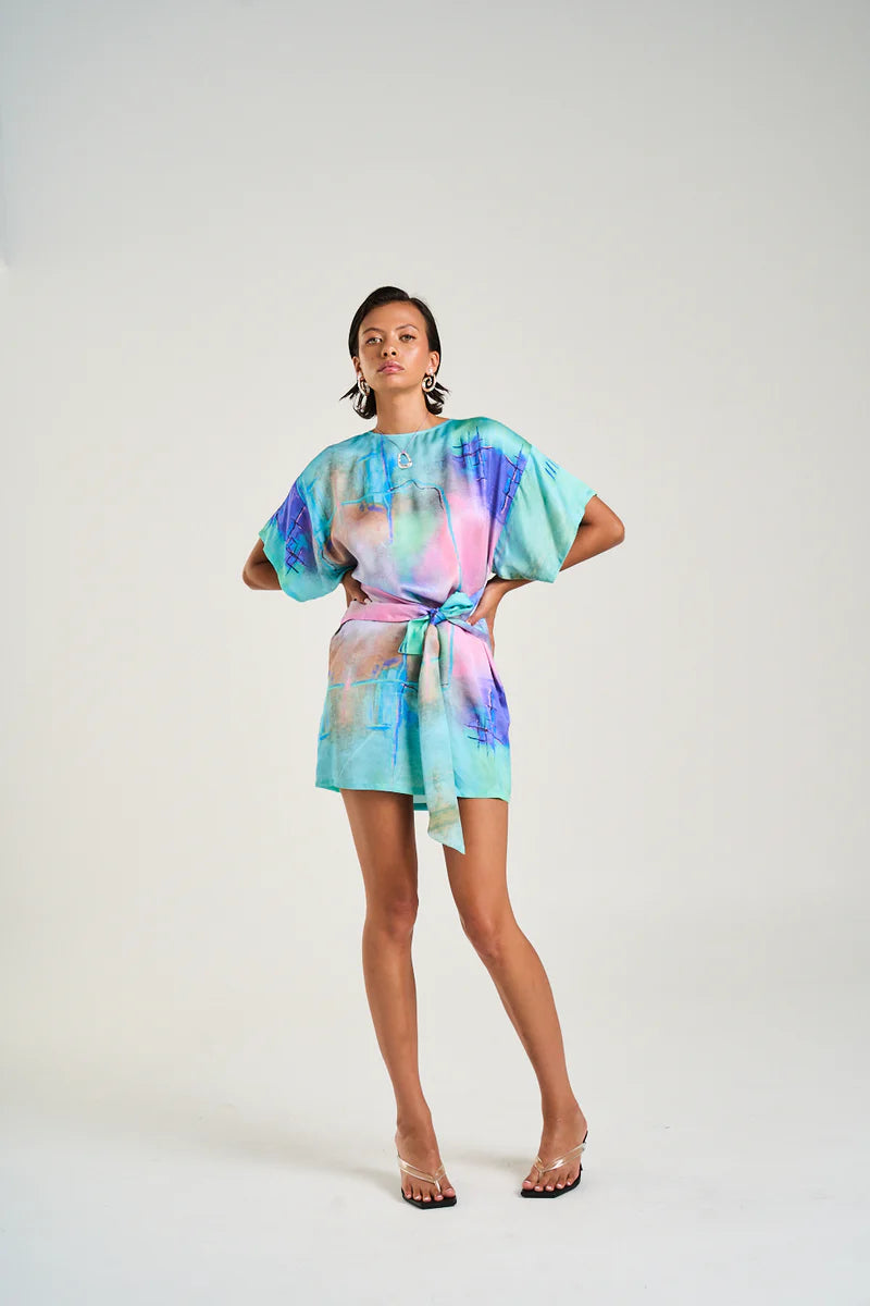 TIE FRONT DRESS - H2O