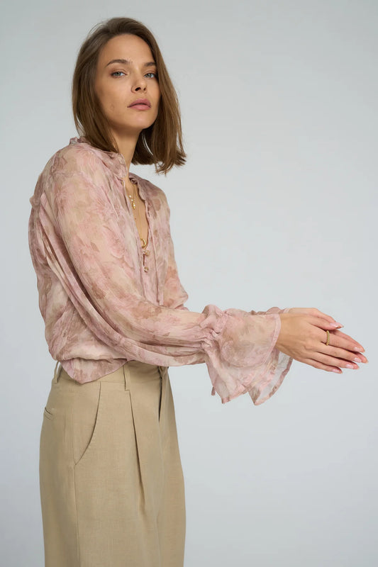 HARVEST MOON BLOUSE - MONET FLORAL