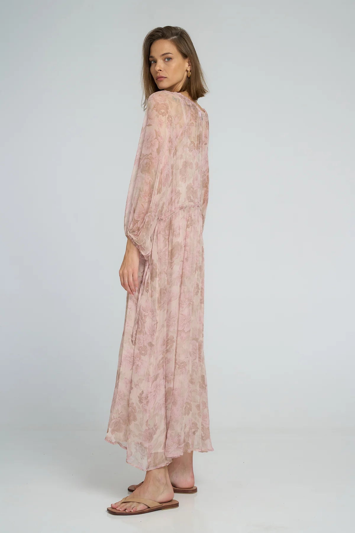 VERBENA DRESS - MONET FLORAL PRINT