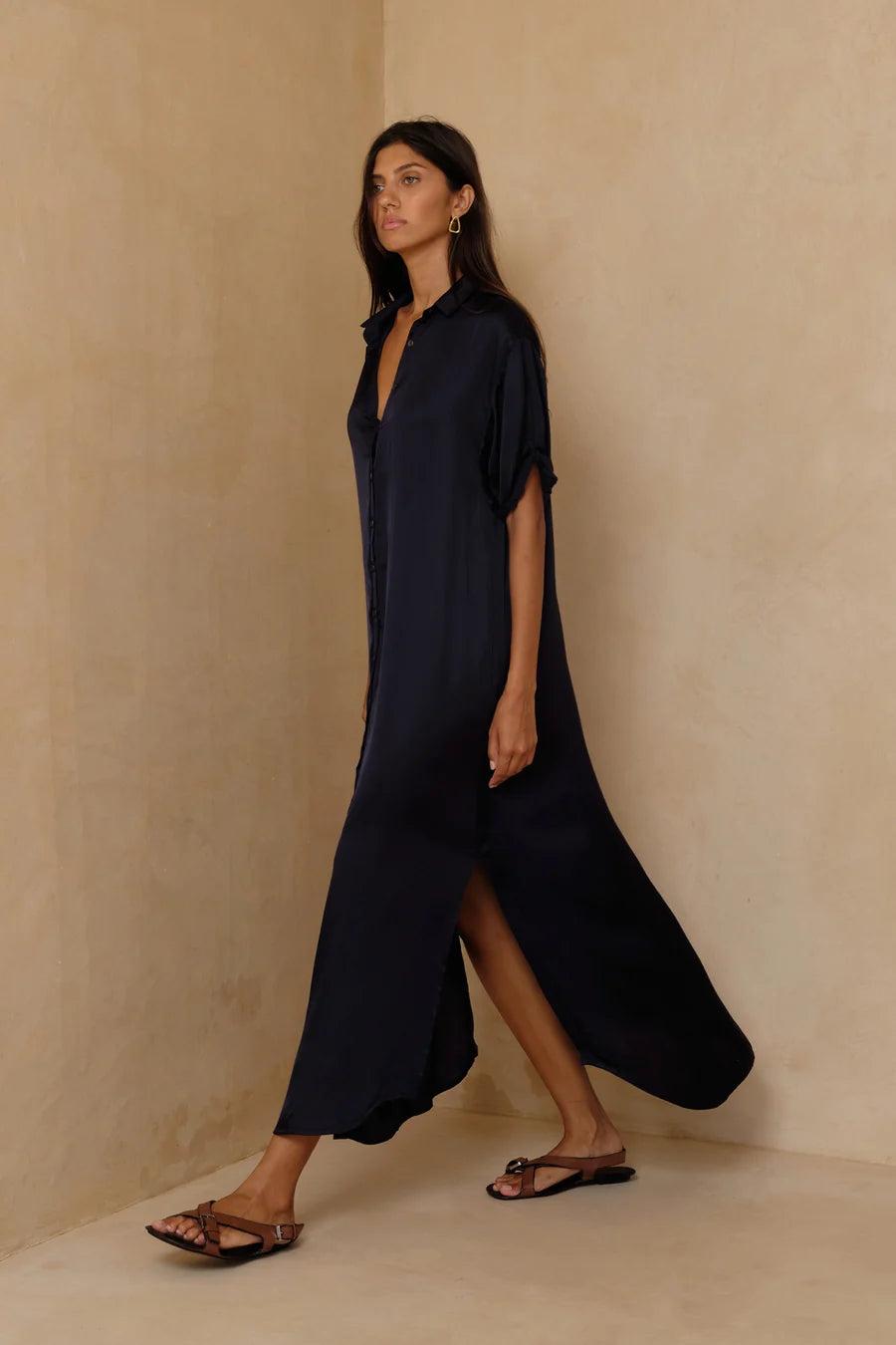 HUTTON DRESS -NAVY