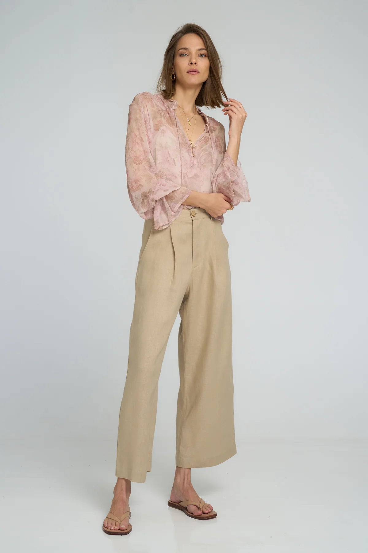 HARVEST MOON BLOUSE - MONET FLORAL