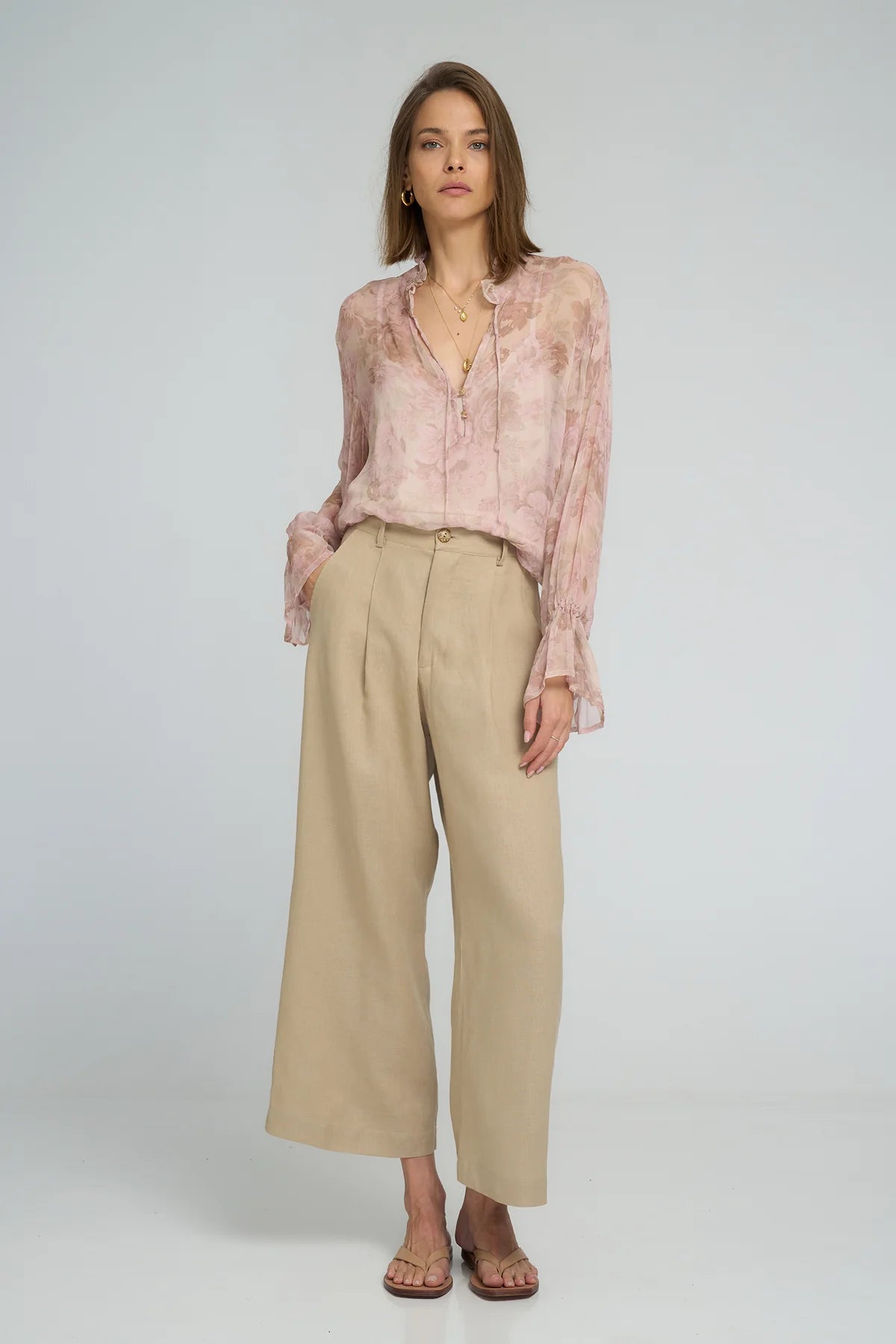 HARVEST MOON BLOUSE - MONET FLORAL