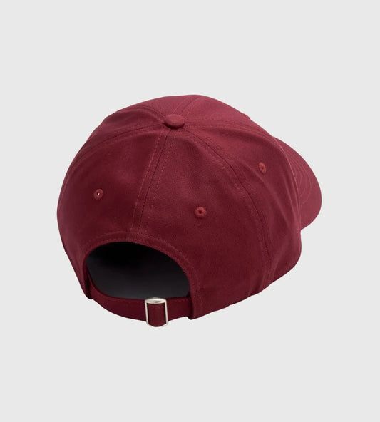MAREN EMBROIDERED CAP - BURGUNDY