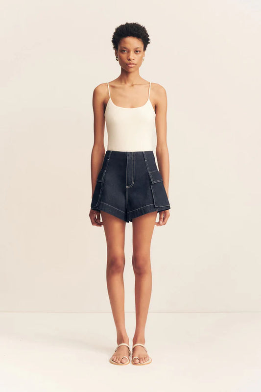 JAQUES PATCH POCKET SHORT - DEEP INDIGO