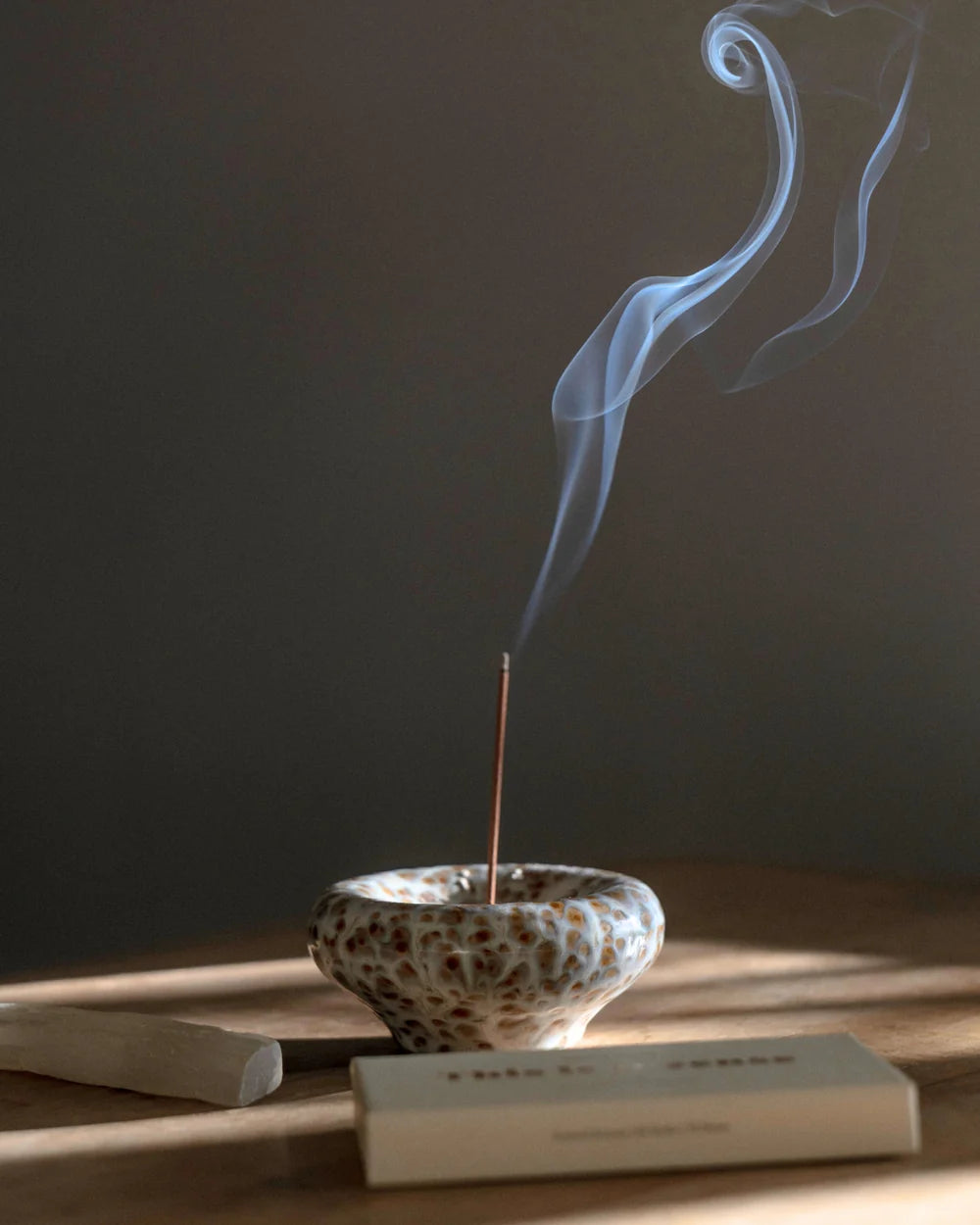VESSEL INCENSE HOLDER- SEAFOAM