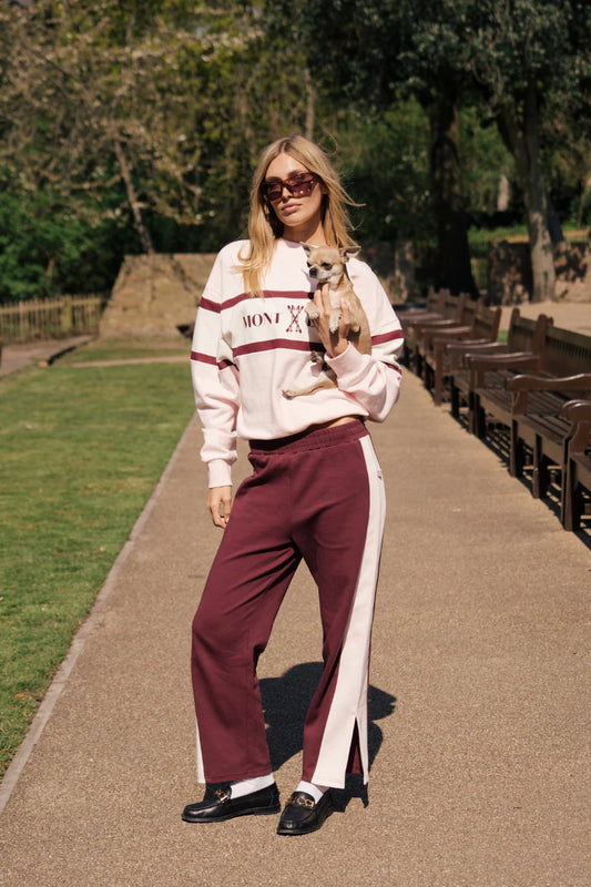 SAINT GERMAIN KNIT PANT - RED WINE