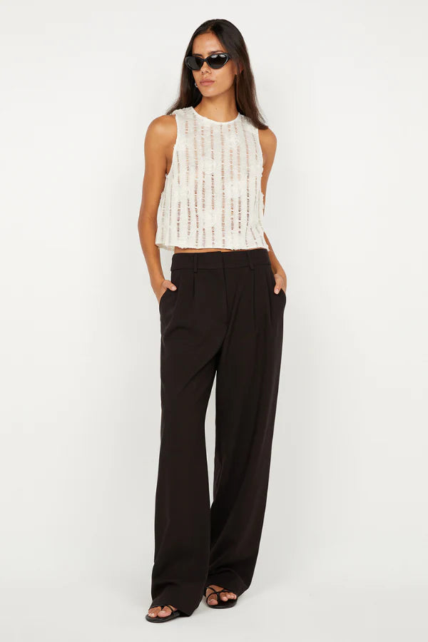 AMELIE SHELL TOP - IVORY