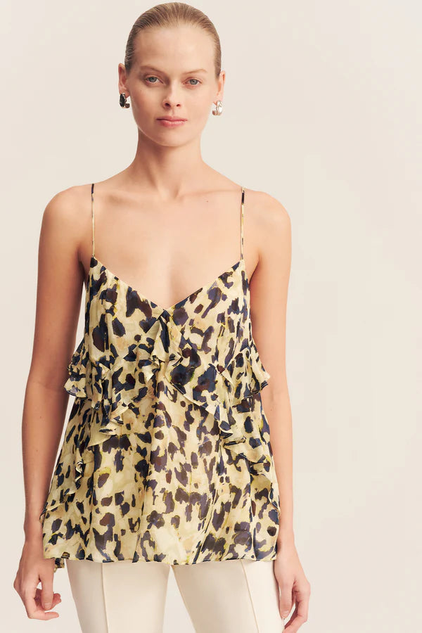 KINETIC RUFFLE CAMI - UTOPIAN PRINT