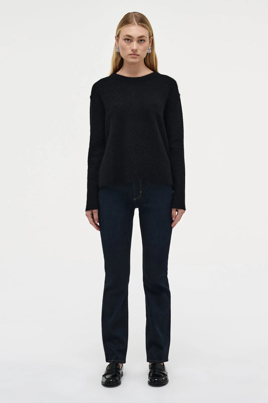 ALPACA BLEND CREW BLACK