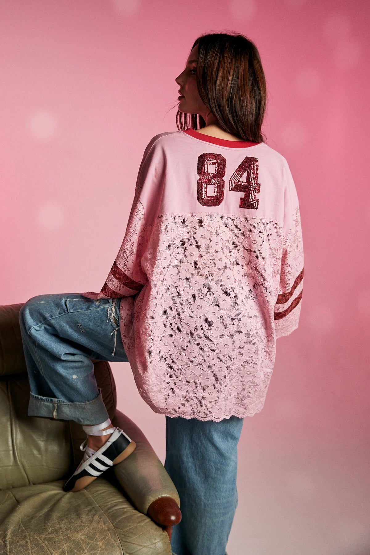 LACE VARSITY JERSEY