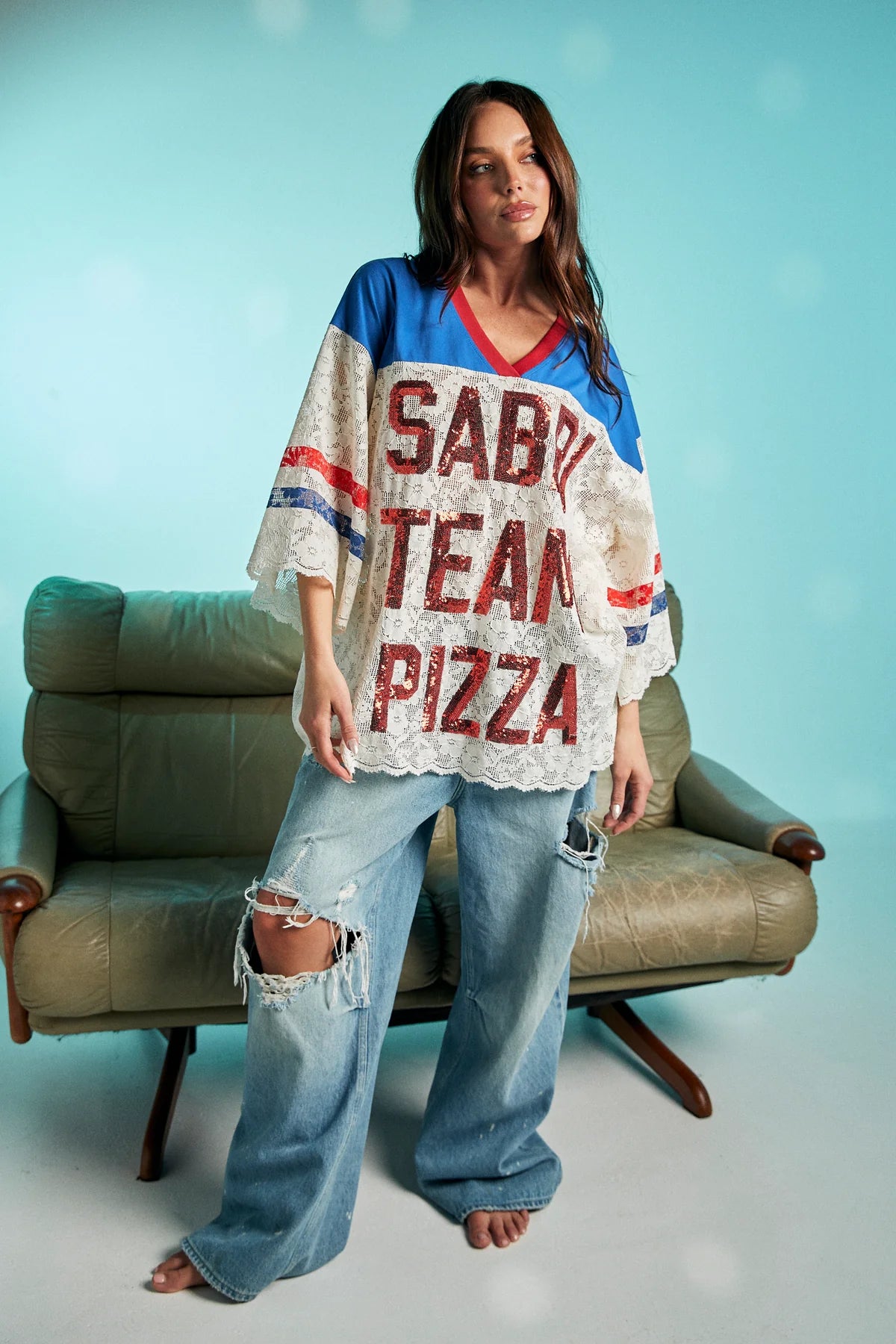 TEAM PIZZA LACE JERSEY