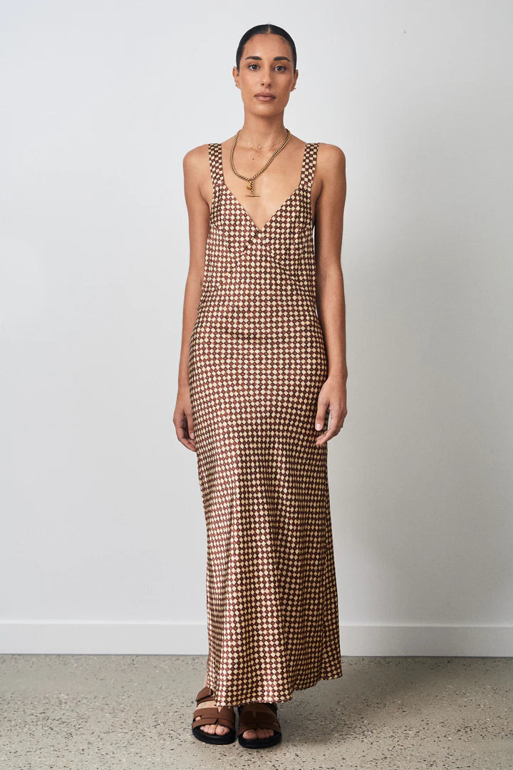 CRUMPET DRESS - BASKET WEAVE