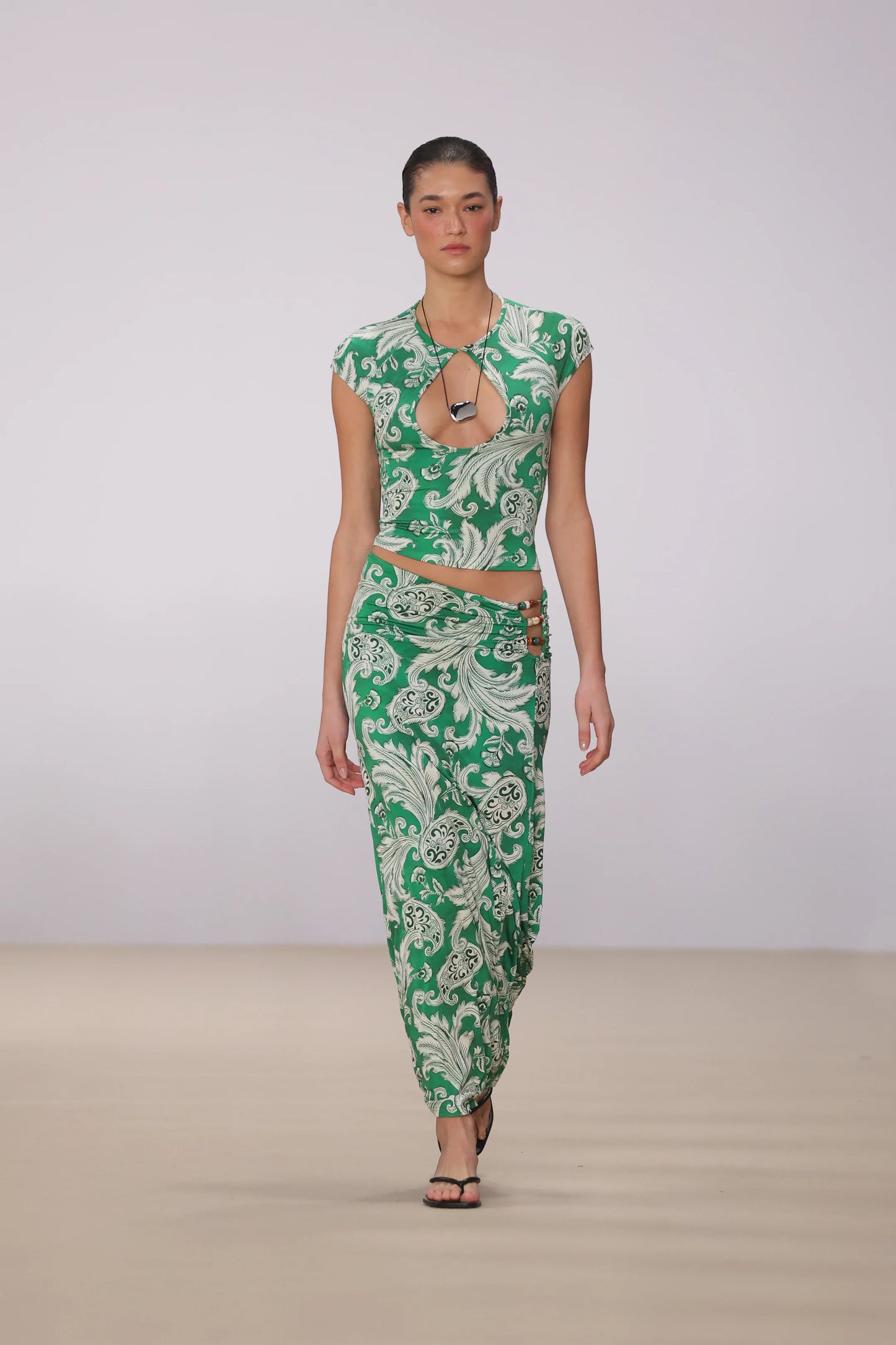 AZURA SKIRT-ROYAL PAISLEY