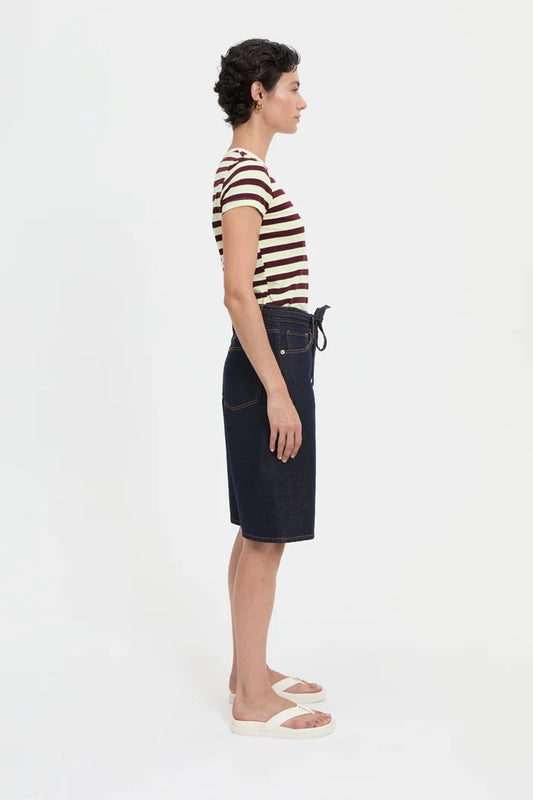 FERRIS TEE- YELLOW/CHOC