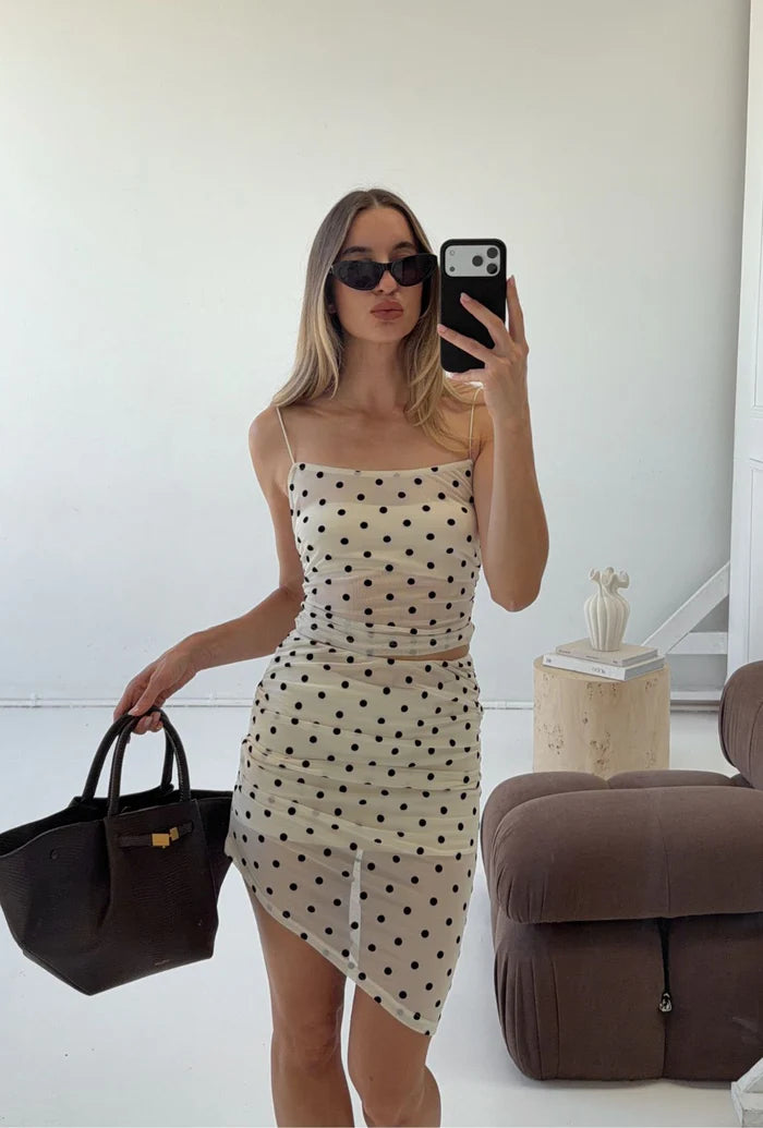 ASENA CAMI - CREAM POLKA