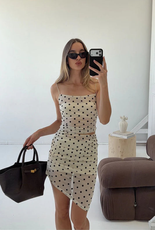 ASENA CAMI - CREAM POLKA