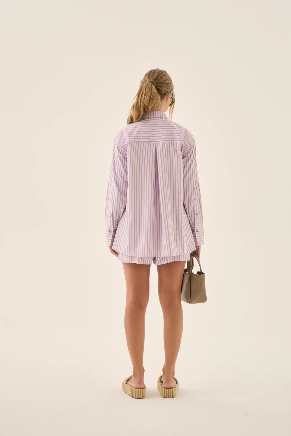AJJA STRIPE SHIRT - LAVENDER